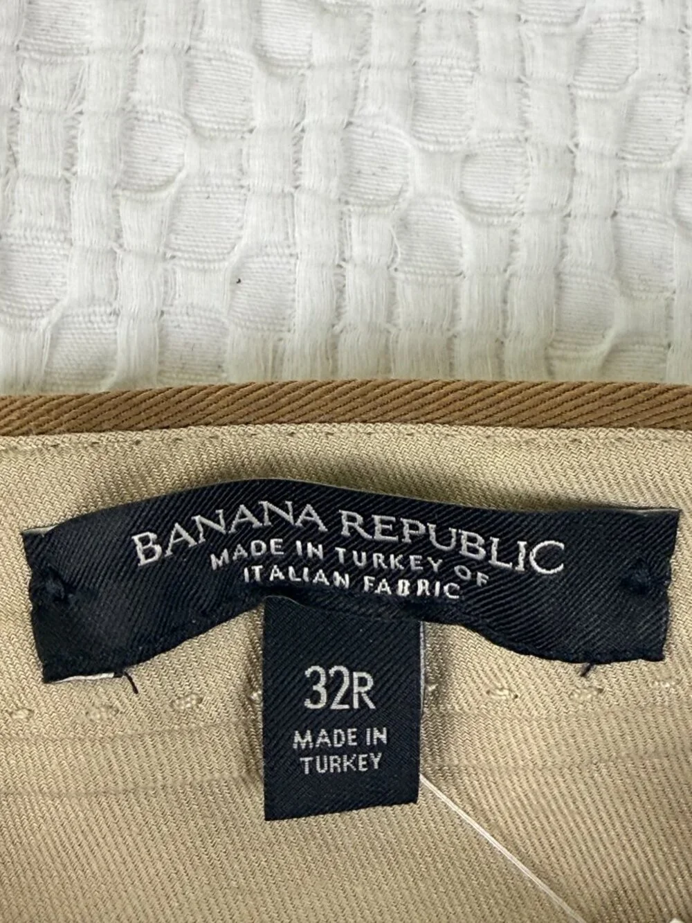 Banana Republic Italian Cotton-Linen Suit Pant Brown 32R NWT